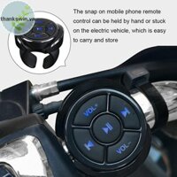 Thankswin Bluetooth Không Dây Đa Phương Tiện Nút Điều Khiển Từ Xa Chơi Nhạc Switcher Không Dây Phương Tiện Nút Điều Khiển Từ Xa Ô Tô Xe Máy Xe Đạp Vô Lăng MP3 Chơi Nhạc Cho Phon