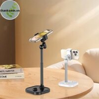 Thankwin Giá đỡ điện thoại có thể thu vào có thể điều chỉnh cho IPhone Xiaomi Huawei Redmi Phát sóng trực tiếp Hỗ trợ điện thoại di động Giá đỡ để bàn Phụ kiện điện thoại vn