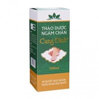 Thảo dược ngâm chân Cung Đình (100ml) giúp thư giãn thần kinh kích thích ngủ ngon