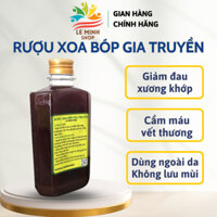 Thảo dược ngâm chuyên sử dụng massage đau nhức xương khớp (tay, chân, đau lưng, mỏi gối...) chai 330ml - Le Minh Shop