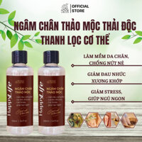 Thảo Mộc Ngâm Chân HAPPY LIFE PIZKIE 100ml - Giúp Khử Mùi, Giảm Đau Mỏi, Lưu Thông Khí Huyết