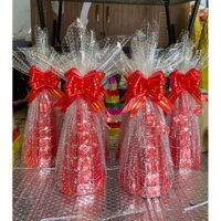 THÁP BÁNH ĐỎ 25cm gói nơ ( giá 1 tháp)