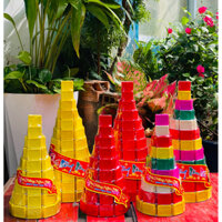 THÁP BÁNH IN HUẾ MẪU TRƠN 25cm (note đơn màu)