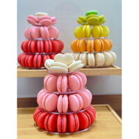Tháp bánh MACARON trang trí tiệc cưới ,sinh nhật , event (4 tầng -40bánh Big size)