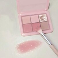 Thấp Bão Hòa Gỗ Mun Hoa Hồng Bột Nhỏ Frozen Sáu Màu Phấn Mắt Bảng Ngọc Trai Màu Đất Nổi Bật Blush Đường Viền Một