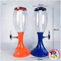 THÁP BIA 3 Lít - Đèn Led 7 màu (Bình nước hoa quả buffet) | Cây bia | Tháp đựng bia - nước hoa quả giữ lạnh