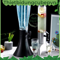 Tháp Bia (Bình Đựng Bia) 3 Lít cao cấp Có Vòi rót Bi Hơi Tươi Trà sữa Nước ngọt Lõi Đá giữ lạnh.