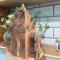 Tháp Chăm gốm Bàu Trúc 18x11x8cm