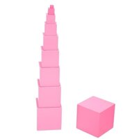 Tháp Hồng Mini - Giáo Cụ Montessori (Pink tower)