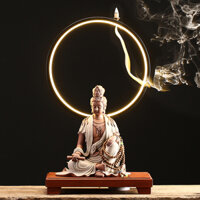 Tháp Khói Trầm Hương Quan Thế Âm Kèm Đèn Led Hàng Cao Cấp[TỔNG KHO DỤNG CỤ TRẦM HƯƠNG]