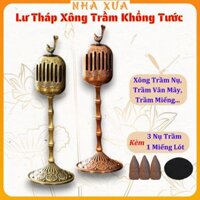Tháp Lư Xông Trầm Chim Khổng Tước - Xông Nhang Nụ Trầm Hương Nhà Xưa