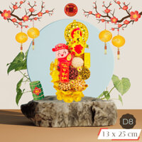 Tháp tỏi tài lộc ông địa đẹp, tháp tỏi ông địa ngũ cốc thần tài hưng thịnh đèn led - TỎI CÁT TƯỜNG