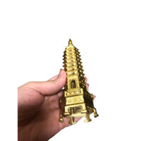 Tháp Văn Xương 9 Tầng Bằng Đồng Phong Thuỷ - Vật Phẩm Phong Thuỷ Tháp Văn Xương 9 Tầng Cỡ Bé