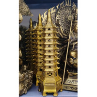 Tháp Văn Xương 9 tầng Bằng Đồng Vàng Cầu Đỗ Đạt Vật phẩm phong thuỷ bằng đồng