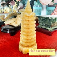 Tháp văn xương 9 tầng đá ngọc hoàng long tự nhiên
