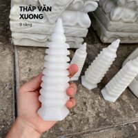 Tháp Văn Xương 9 Tầng Đá Trắng - Cao 15cm & 20cm