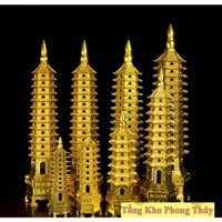 Tháp văn xương 9 tầng đồng vàng nguyên chất