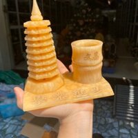 Tháp văn xương có ống bút ngọc hoàng long hàng đẹp kiểm định
