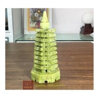 Tháp Văn Xương đá serpentine tự nhiên cao 14.5cm