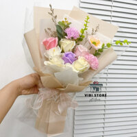 Thật 100%🌸Bó hoa sáp hiện đại - Tặng tốt nghiệp, sinh nhật, kỉ niệm, 8/3, 14/2 - Size TRUNG