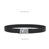 Thắt Lưng Amjrj Buckle Logo Leather Belt