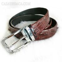 Thắt lưng cá sấu hoa cà gai 3.5F - 3185