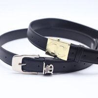 Thắt Lưng Chữ Nữ Bạc Hình Chữ B Khóa Cao Cấp Cảm Giác Phù Hợp Với Màu Bạc Phong Cách Chanel Thắt Lưng Rộng Màu Đen