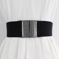 Thắt lưng chun bản to khóa chữ hoa - Bộ sưu tập số 2 - TTL265 ghi