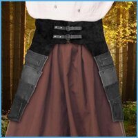 Thắt lưng Cosplay hiệp sĩ thời trung cổ có thể điều chỉnh Thắt lưng thời trung cổ mềm Đai hiệp sĩ theo phong cách Viking cổ điển Renaissance huebasevn