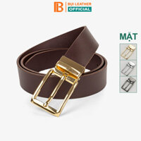 Thắt lưng da bò nguyên tấm L113 cao cấp nhiều mặt Bụi Leather - Bảo hành 12 tháng - Mặt khoá M19