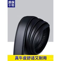 Thắt lưng da không khóa cho nam, khóa chốt tự động, không đầu, lớp đầu tiên, không lớp xen kẽ, không khóa, kiểu mới