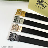 Thắt lưng da nam BBR dây da PU sần trơn mặt đúc logo chữ BT khắc chữ đơn giản đi học TL16P