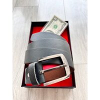 Thắt lưng da nam cao cấp thắt lưng nam bản nhỏ, khóa cài khuy, bảo hành 12 tháng, full hộp đựng