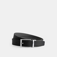 Thắt Lưng Da Nam Mặt Vuông Kim Loại Xoay Chiều William Chất Liệu Da Nhập Khẩu Cao Cấp Thương Hiệu EMBER