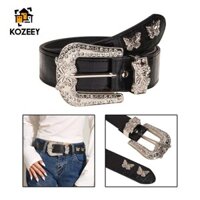Thắt Lưng Da Nữ Thời Trang Trang Trang Trí Thắt Lưng Pin Khóa Thắt Lưng Kim Loại Jean Thắt Lưng