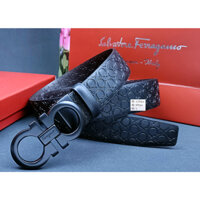 Thắt Lưng Da Salvatore Ferragamo Philagmu Nâu Có Khóa Thời Trang Cho Nam