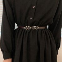 Thắt lưng da thật chính hãng dành cho nữ Trang trí phù hợp với trang phục Váy hẹp không thủng Áo len hoa hồng cổ điển Thắt lưng phù hợp với tất cả các trận đấu Thắt lưng da thật Bộ đồ trang trí nữ Đầm hẹp không thủng Áo len hoa hồng cổ điển Thắt lưng phù