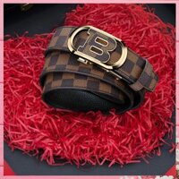 Thắt Lưng Dây Nịt Nam Da Bò 100% Dập Vân Khóa Tự Động Mặt Chữ B. Cao cấp sang trọng Trẻ Trung.Dây da BH 12 tháng - CK5