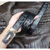 Thắt lưng -  Dây nịt nam da cá sấu liền nguyên con bản 4.0cm chính hãng cao cấp 100% NGƯỜI SÀNH DA