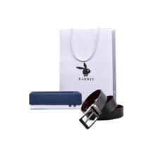 Thắt lưng, Dây nịt nam đục lỗ loại 1 có hộp đựng theo kèm  loại 1