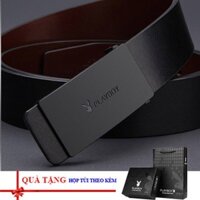 Thắt lưng ,  dây nịt nam đục lỗ loại 1 có hộp đựng + túi tặng kèm làm quà tặng