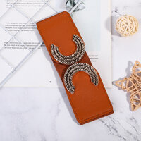 Thắt lưng - Dây nịt nữ co dãn bản to dễ thương - TTL189 khóa C - Da bò