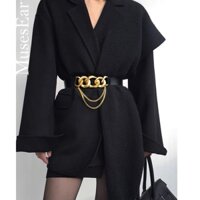 THẮT LƯNG DÂY NỊT NỮ mắc xích LƯNG THUN bản 30cm phiên bản mới