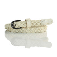 Thắt lưng dệt cho phụ nữ với khóa pin, thắt lưng mỏng đa năng phong cách vintage, trang trí dây thừng cho quần jeans và đầm