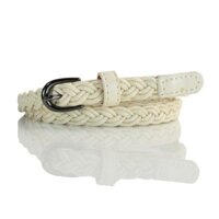 Thắt lưng dệt cho phụ nữ với khóa pin, thắt lưng mỏng đa năng phong cách vintage, trang trí dây thừng cho quần jeans và đầm