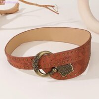 Thắt lưng đinh tán WILLISME, Trang trí quần jean Dây thắt lưng Pu in họa tiết da báo, Chiều rộng đơn giản Y2k Quần cô gái cay trang trí trang trí váy