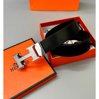 thắt lưng hình chữ H dây da thật mặt đính đá thời trang siêu đẹp hàng full box  quảng cháu