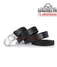 Thắt lưng khóa bấm nam cao cấp Ciartuar – BH1379D Đen bạc