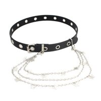 Thắt lưng khóa pin cho phụ nữ, thắt lưng dây chuyền bướm kiểu Ins, trang trí lỗ đầy đủ, thắt lưng quần jeans, không cần đục lỗ