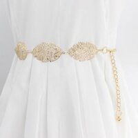 Thắt lưng kim loại Vintage dễ thương TTL183 - TTL 183 lá vàng